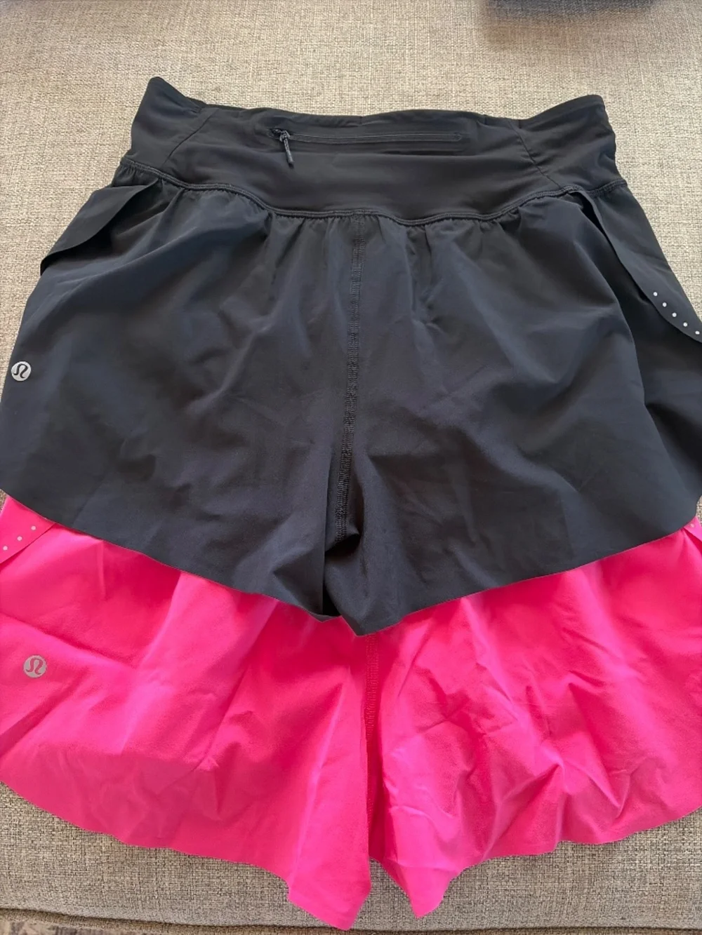 Lululemon Fast and Free high rise 3” with slit and zipper